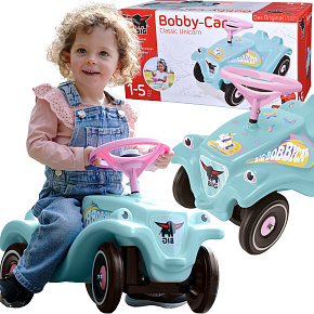 BIG Odrážedlo Bobby Car Classic s klaksonem Jednorožec