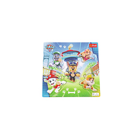 Vkládačka/Puzzle deskové obrysové Tlapková patrola/Paw Patrol 22x22cm ve fólii 18m+
