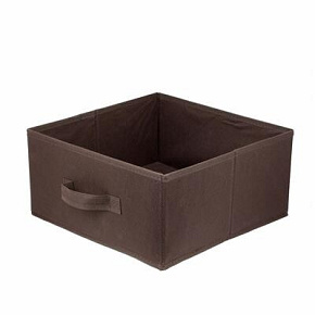 U Pudełko tekstylne 31x31x15 ciemnobrązowe U Pudełko tekstylne 31x31x15 ciemnobrązowe