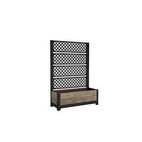 Deco Tulip zahradní paravan s květináčem 110 l 4 panely Ashwood