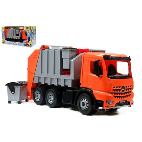 Auto popelář plast 72cm 3-osý Mercedes Actros v krabici Auto popelář plast 72cm 3-osý Mercedes Actros v krabici