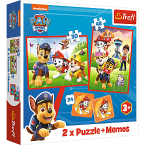 S.CENA Puzzle - _2w1 + memos_ - Psia ekipawakcji / Viacom PAW Patrol