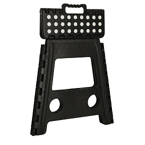 Stołek taboret składany antypoślizgowy 39,5 cm czarny