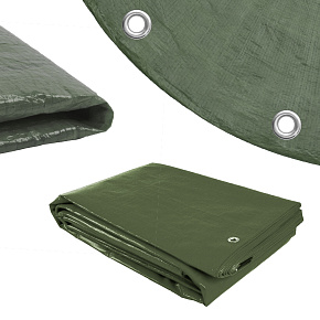 Plachta kulatá Procraft GT4 120g/m2 nepromokavá s oky 4 m zelená
