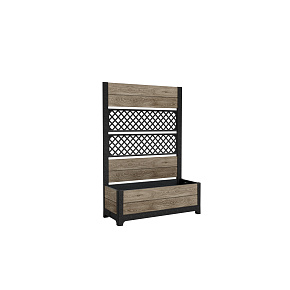 Deco Tulip zahradní paravan s květináčem 110 l 2 panely Ashwood