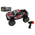 Auto RC pick up terénní plast 25cm 2,4GHZ na baterie šedo-červený v krabici 32x14x18cm