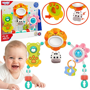 WOOPIE BABY Łuk Sensoryczny Do Łóżeczka I Wózka Zwierzęta Lew Niedźwiedź WOOPIE BABY Łuk Sensoryczny Do Łóżeczka I Wózka Zwierzęta Lew Niedźwiedź