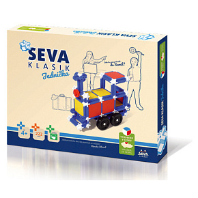 Stavebnice SEVA KLASIK Jednička plast 222ks v krabici  34,5x29x4cm