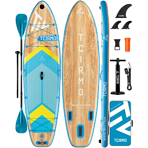 Lebula sup deska pompowana do pływania paddle stand up zestaw 320cm jasnoniebieska