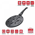 Herzberg HG-CP267SML : Poêle à pancakes et crêpes 26 cm avec 7 smileys
