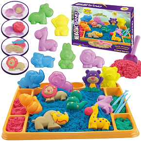 WOOPIE Piasek Kinetyczny 1,2 kg Zestaw XL ZOO Taca z Foremkami WOOPIE Piasek Kinetyczny 1,2 kg Zestaw XL ZOO Taca z Foremkami