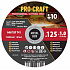 Sada řezných kotoučů Procraft CD125x1.0b